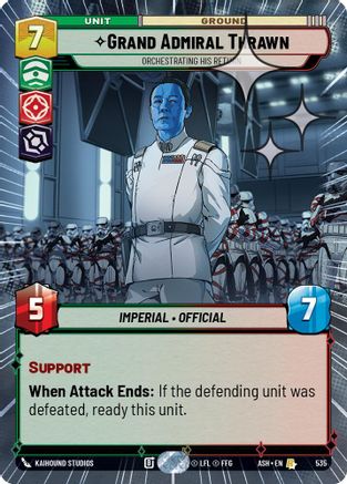 Grand Admiral Thrawn - Orchestrating His Return (Hyperspace Foil) (535) [Ashes of the Empire] Foil Star Wars: Unlimited Single Disney