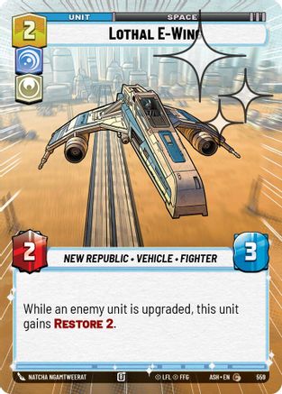 Lothal E-Wing (Hyperspace Foil) (559) [Ashes of the Empire] Foil Star Wars: Unlimited Single Disney