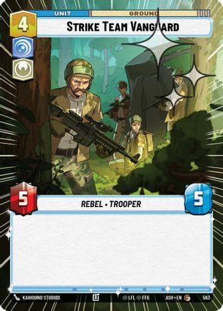 Strike Team Vanguard (Hyperspace Foil) (563) [Ashes of the Empire] Foil Star Wars: Unlimited Single Disney