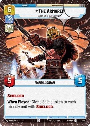 The Armorer - Secrecy is Our Survival (Hyperspace Foil) (566) [Ashes of the Empire] Foil Star Wars: Unlimited Single Disney