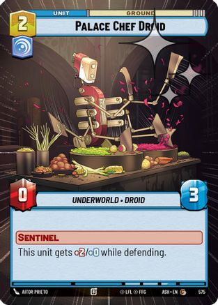 Palace Chef Droid (Hyperspace Foil) (575) [Ashes of the Empire] Foil Star Wars: Unlimited Single Disney