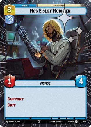 Mos Eisley Modifier (Hyperspace Foil) (576) [Ashes of the Empire] Foil Star Wars: Unlimited Single Disney