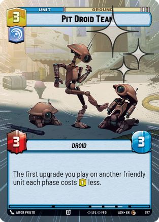 Pit Droid Team (Hyperspace Foil) (577) [Ashes of the Empire] Foil Star Wars: Unlimited Single Disney