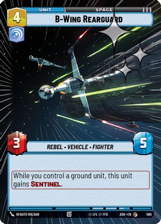 B-Wing Rearguard (Hyperspace Foil) (580) [Ashes of the Empire] Foil Star Wars: Unlimited Single Disney