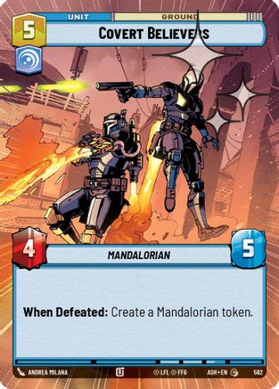 Covert Believers (Hyperspace Foil) (582) [Ashes of the Empire] Foil Star Wars: Unlimited Single Disney