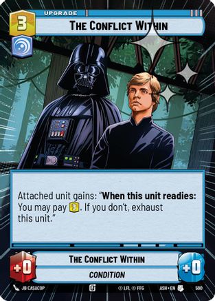 The Conflict Within (Hyperspace Foil) (590) [Ashes of the Empire] Foil Star Wars: Unlimited Single Disney