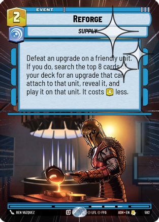 Reforge (Hyperspace Foil) (592) [Ashes of the Empire] Foil Star Wars: Unlimited Single Disney
