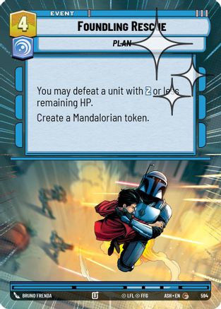 Foundling Rescue (Hyperspace Foil) (594) [Ashes of the Empire] Foil Star Wars: Unlimited Single Disney