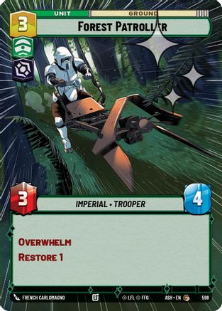 Forest Patroller (Hyperspace Foil) (598) [Ashes of the Empire] Foil Star Wars: Unlimited Single Disney