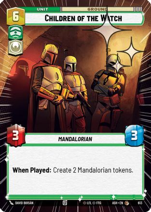 Children of the Watch (Hyperspace Foil) (613) [Ashes of the Empire] Foil Star Wars: Unlimited Single Disney