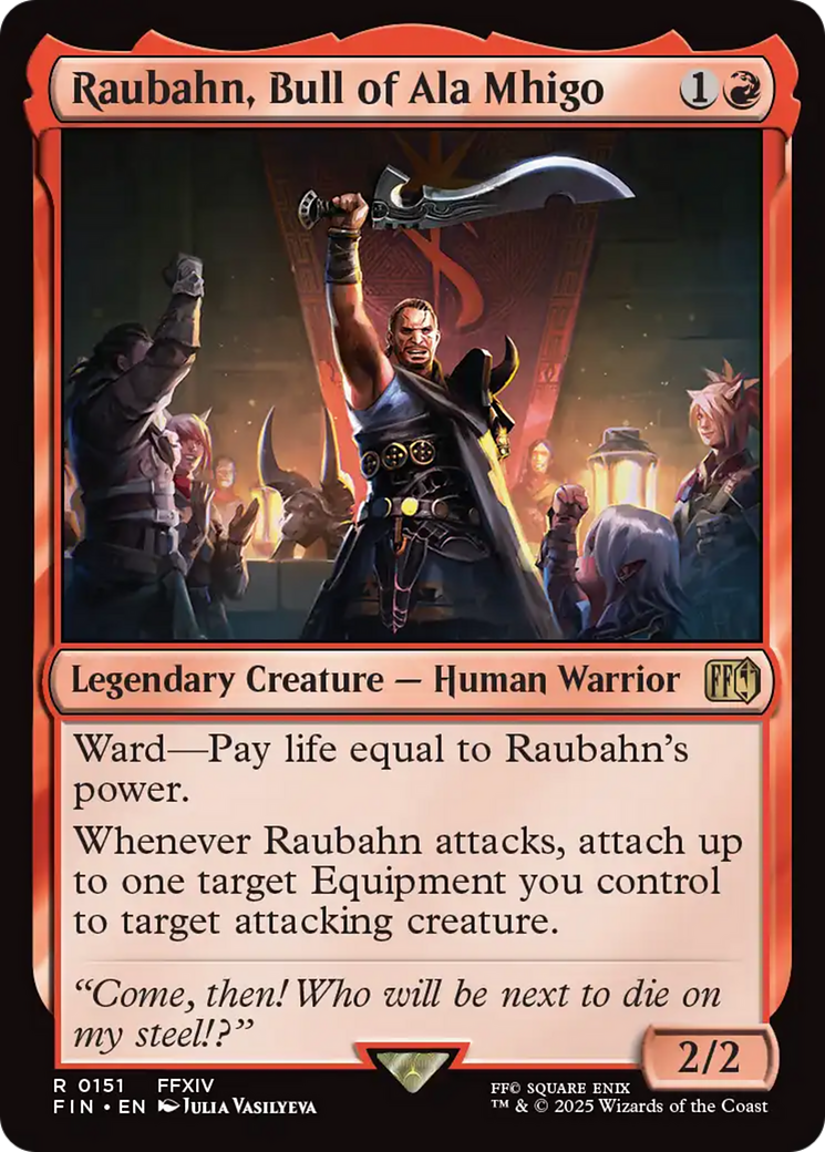 Raubahn, Bull of Ala Mhigo (FIN-151) [FINAL FANTASY] Foil MTG Single Wizards of the Coast