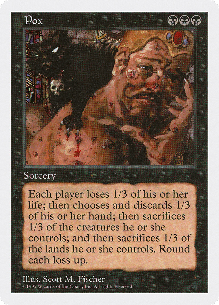 Pox (5ED-189) [Fifth Edition] MTG Single Wizards of the Coast