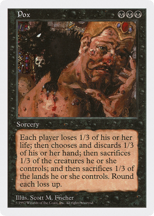 Pox (5ED-189) [Fifth Edition] MTG Single Wizards of the Coast