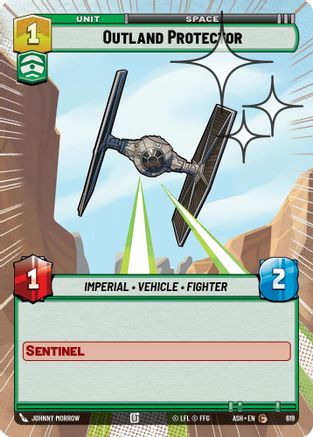 Outland Protector (Hyperspace Foil) (619) [Ashes of the Empire] Foil Star Wars: Unlimited Single Disney