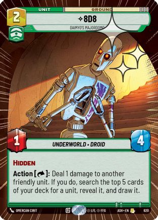 8D8 - Daimyo's Majordomo (Hyperspace Foil) (620) [Ashes of the Empire] Foil Star Wars: Unlimited Single Disney