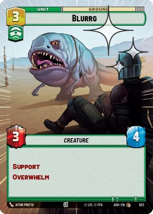 Blurrg (Hyperspace Foil) (623) [Ashes of the Empire] Foil Star Wars: Unlimited Single Disney