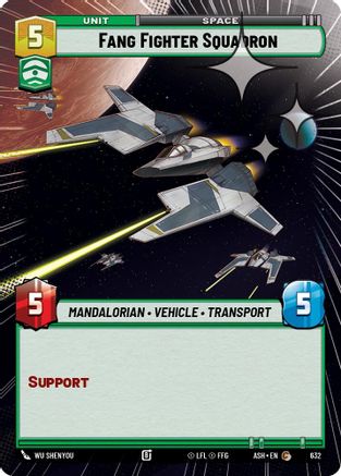 Fang Fighter Squadron (Hyperspace Foil) (632) [Ashes of the Empire] Foil Star Wars: Unlimited Single Disney