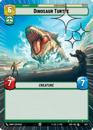 Dinosaur Turtle (Hyperspace Foil) (633) [Ashes of the Empire] Foil Star Wars: Unlimited Single Disney