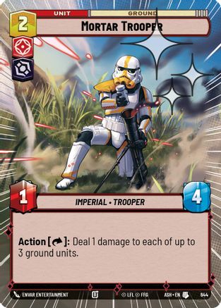 Mortar Trooper (Hyperspace Foil) (644) [Ashes of the Empire] Foil Star Wars: Unlimited Single Disney
