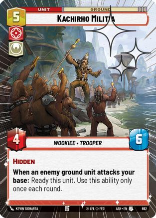 Kachirho Militia (Hyperspace Foil) (662) [Ashes of the Empire] Foil Star Wars: Unlimited Single Disney