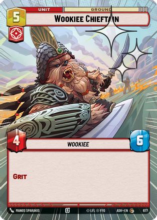 Wookiee Chieftain (Hyperspace Foil) (677) [Ashes of the Empire] Foil Star Wars: Unlimited Single Disney