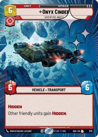Onyx Cinder - Adventure Awaits (Hyperspace Foil) (679) [Ashes of the Empire] Foil Star Wars: Unlimited Single Disney