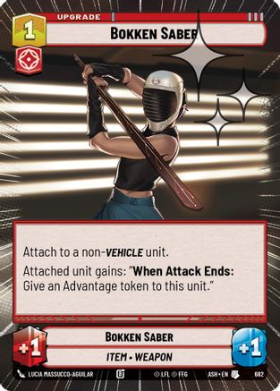 Bokken Saber (Hyperspace Foil) (682) [Ashes of the Empire] Foil Star Wars: Unlimited Single Disney