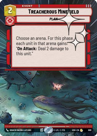 Treacherous Minefield (Hyperspace Foil) (688) [Ashes of the Empire] Foil Star Wars: Unlimited Single Disney