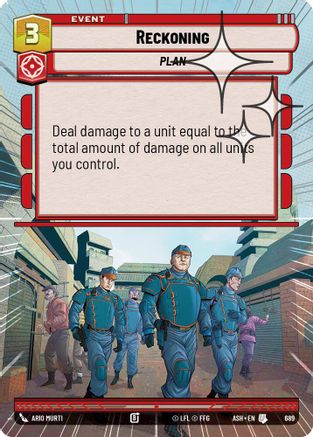 Reckoning (Hyperspace Foil) (689) [Ashes of the Empire] Foil Star Wars: Unlimited Single Disney