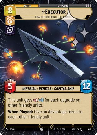 Executor - Final Destruction of the Alliance (Hyperspace Foil) (699) [Ashes of the Empire] Foil Star Wars: Unlimited Single Disney