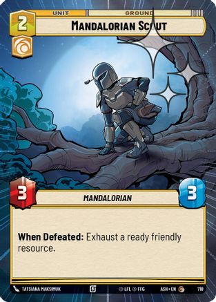 Mandalorian Scout (Hyperspace Foil) (718) [Ashes of the Empire] Foil Star Wars: Unlimited Single Disney