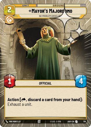 Mayor's Majordomo - No Problem Groveling (Hyperspace Foil) (719) [Ashes of the Empire] Foil Star Wars: Unlimited Single Disney