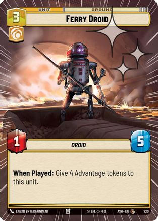 Ferry Droid (Hyperspace Foil) (720) [Ashes of the Empire] Foil Star Wars: Unlimited Single Disney