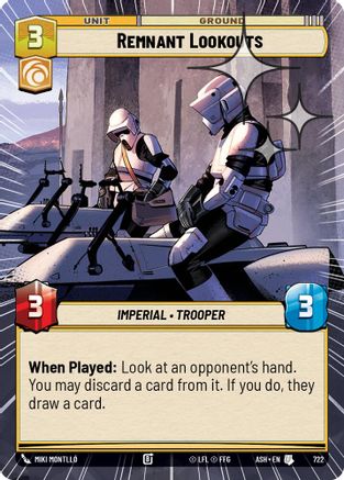 Remnant Lookouts (Hyperspace Foil) (722) [Ashes of the Empire] Foil Star Wars: Unlimited Single Disney