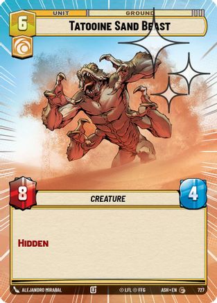 Tatooine Sand Beast (Hyperspace Foil) (727) [Ashes of the Empire] Foil Star Wars: Unlimited Single Disney