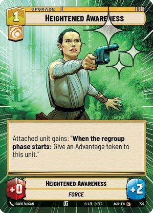 Heightened Awareness (Hyperspace Foil) (729) [Ashes of the Empire] Foil Star Wars: Unlimited Single Disney