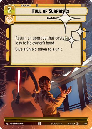 Full of Surprises (Hyperspace Foil) (734) [Ashes of the Empire] Foil Star Wars: Unlimited Single Disney