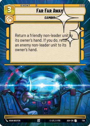 Far Far Away (Hyperspace Foil) (738) [Ashes of the Empire] Foil Star Wars: Unlimited Single Disney