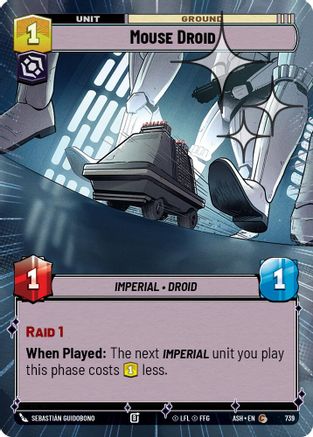 Mouse Droid (Hyperspace Foil) (739) [Ashes of the Empire] Foil Star Wars: Unlimited Single Disney