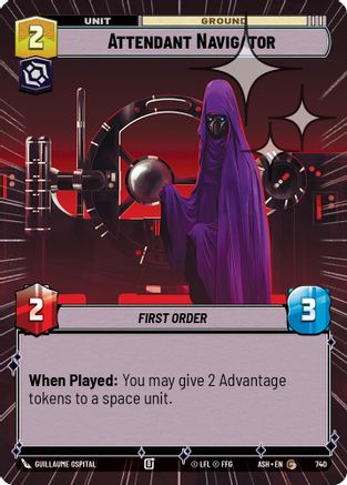 Attendant Navigator (Hyperspace Foil) (740) [Ashes of the Empire] Foil Star Wars: Unlimited Single Disney