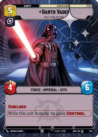 Darth Vader - Meet Your Destiny (Hyperspace Foil) (745) [Ashes of the Empire] Foil Star Wars: Unlimited Single Disney