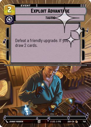 Exploit Advantage (Hyperspace Foil) (748) [Ashes of the Empire] Foil Star Wars: Unlimited Single Disney