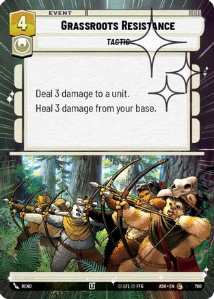 Grassroots Resistance (Hyperspace Foil) (760) [Ashes of the Empire] Foil Star Wars: Unlimited Single Disney