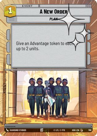 A New Order (Hyperspace Foil) (766) [Ashes of the Empire] Foil Star Wars: Unlimited Single Disney