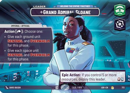 Grand Admiral Sloane - Holding the Empire Together (Showcase) (773) [Ashes of the Empire] Foil Star Wars: Unlimited Single Disney