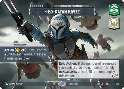 Bo-Katan Kryze - Reclaiming Mandalore (Showcase) (776) [Ashes of the Empire] Foil Star Wars: Unlimited Single Disney