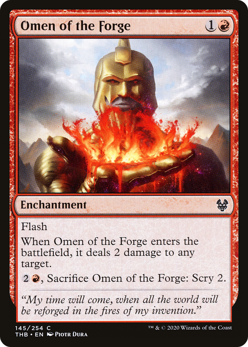 Omen of the Forge (THB-145) [Theros Beyond Death] MTG Single Wizards of the Coast