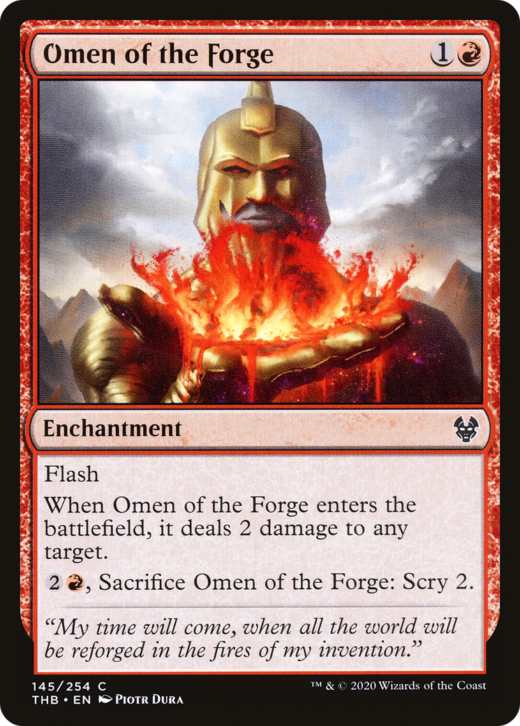 Omen of the Forge (THB-145) [Theros Beyond Death] Foil MTG Single Wizards of the Coast