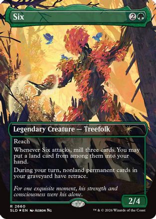 Six (SLD-2660) [Secret Lair Drop Series] Foil MTG Single Wizards of the Coast