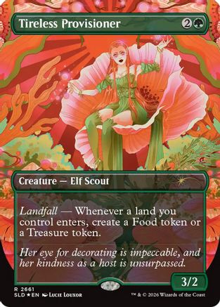 Tireless Provisioner (SLD-2661) [Secret Lair] Drop Series Foil MTG Single Wizards of the Coast